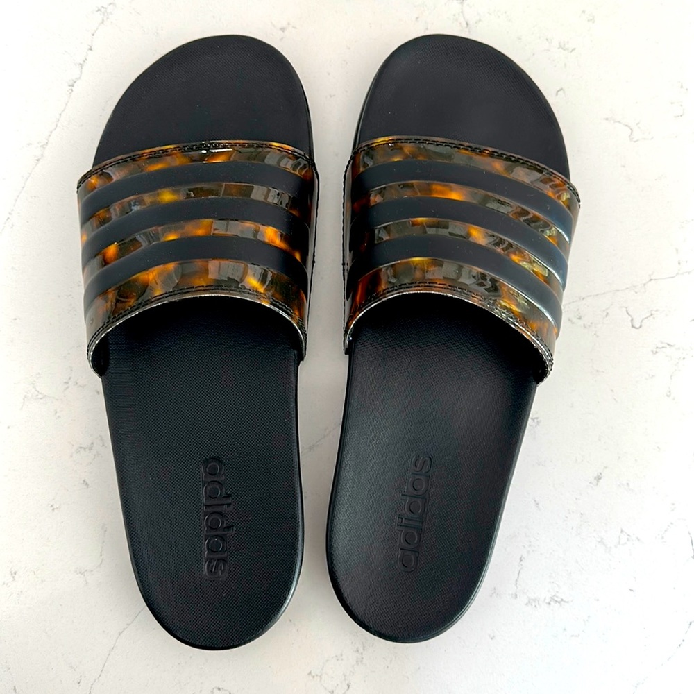 Adidas tortoise shell slide